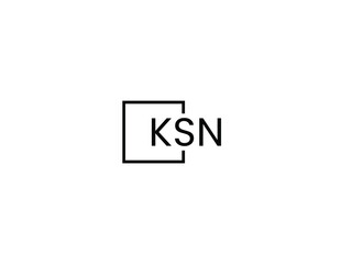 Fototapeta premium KSN letter initial logo design vector illustration