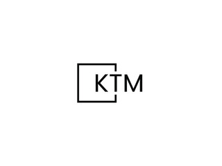 KTM letter initial logo design vector illustration
