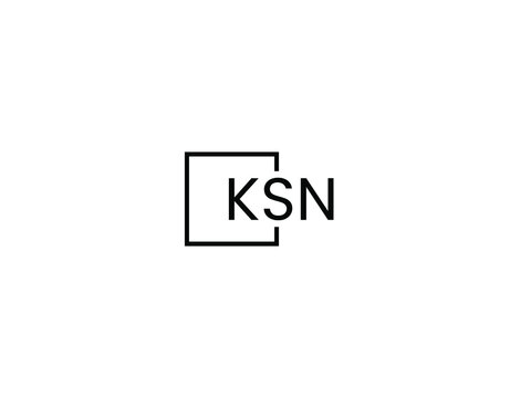 KSN letter initial logo design vector illustration