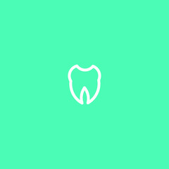 Dental Line Art. Simple Minimalist Logo Design Inspiration. Vector Illustration.