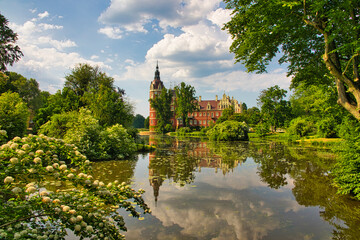 Schloss Bad Muskau in einer wunderschönen Parkanlage