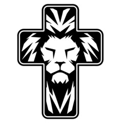 jesus lion logo lettering calligraphy,inspirational quotes,illustration typography,vector design