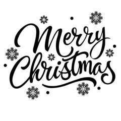 merry christmas background lettering calligraphy,inspirational quotes,illustration typography,vector design