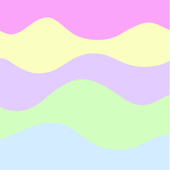 Pastel Color Abstract Background. Social Media Post. Vector Illustration.