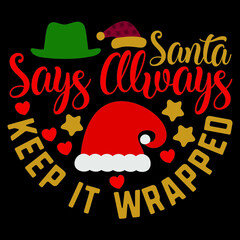 
Santa Says Always Keep It Wrapped!