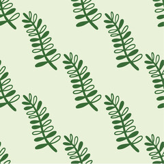 Tropical Leaf Pattern Background. Social Media Post. Botanical Vector Illustration.