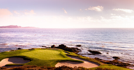coastline golf course in California