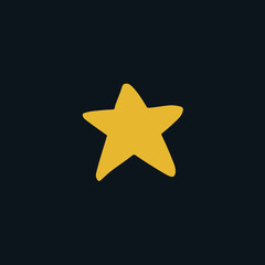 Star Symbol. Social Media Post. Vector Illustration.
