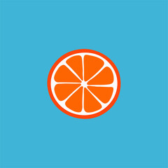 Orange Lemon Lime Fruit Symbol. Social Media Post. Healthy Food Vector Illustration.