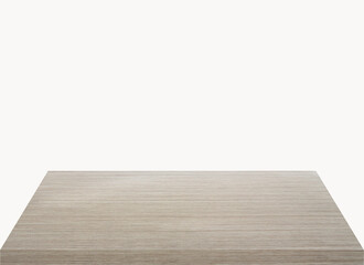 Wood Shelves Table isolated on white background