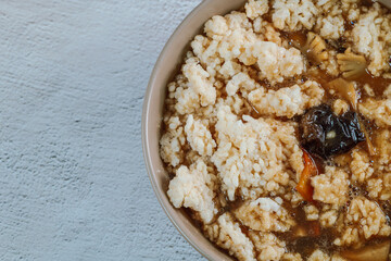 Chinese food with seafood Seafood Nurungjitang dish