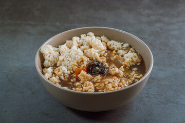 Chinese food with seafood Seafood Nurungjitang dish