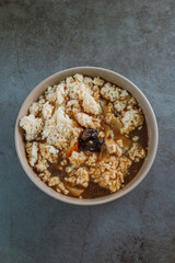 Chinese food with seafood Seafood Nurungjitang dish