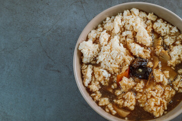 Chinese food with seafood Seafood Nurungjitang dish