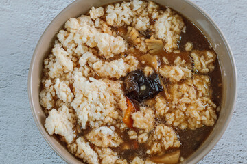 Chinese food with seafood Seafood Nurungjitang dish