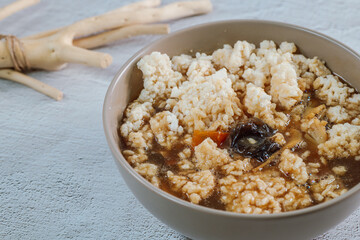 Chinese food with seafood Seafood Nurungjitang dish