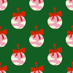 Christmas Gift Box Pattern Background. Social Media Post. Christmas Decoration Vector Illustration.