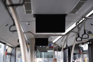 information screen inside the transportation vehicle
