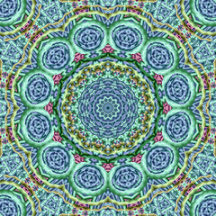 3d effect - abstract mandala style pattern 