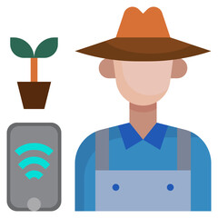 FARMER flat icon