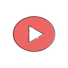 icon arrow play button illustration