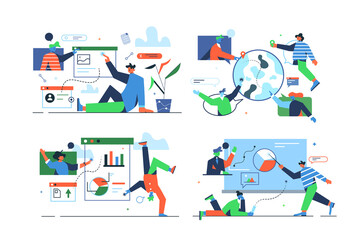 Obraz premium Adjust site location manage statistics