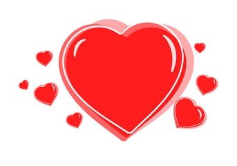 Heart, for lovers, for any projects related to love, weddings, Valentine's Day, for banners, postcards, signs