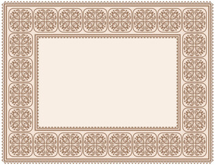 Vector abstract ornamental frame