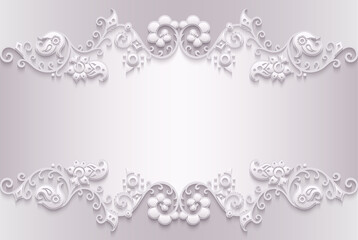 Vector abstract decorative ethnic ornamental illustration.