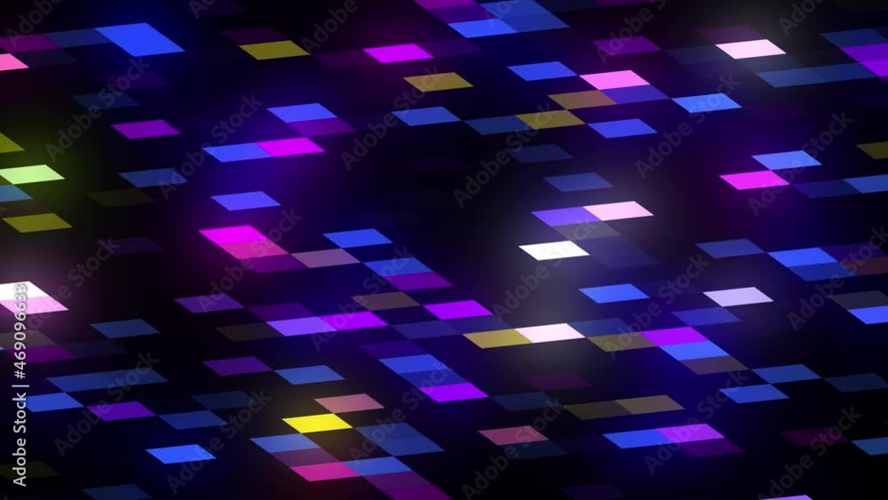 Aufkleber abstract animated motion background. glowing colorful neon led display lights. looped animation for 