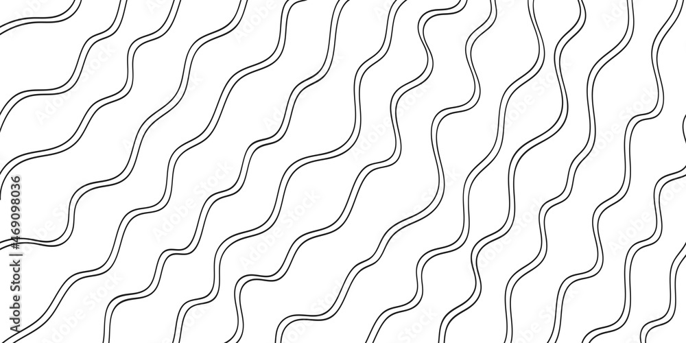 Poster abstract background design with curve lines. black and white wave.