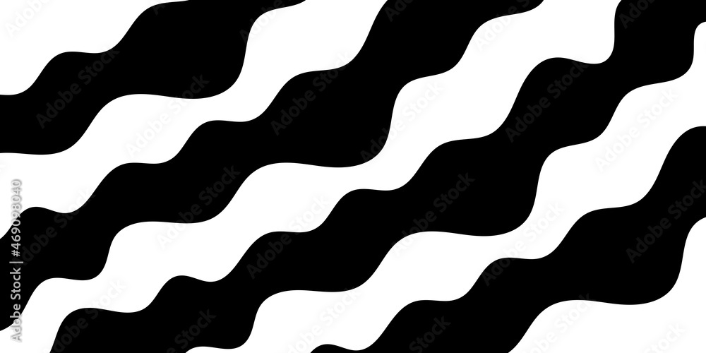 Poster abstract background design with curve lines. black and white wave.