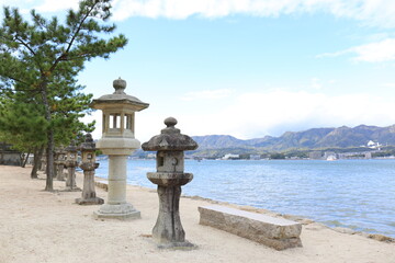 宮島の参道からの眺め