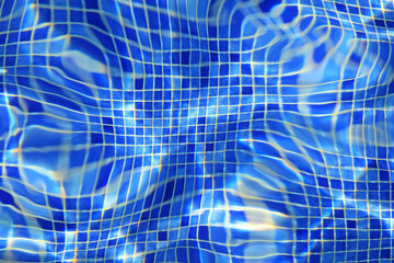 agua azul límpia en la piscina reflejos gresite ondulaciones dibujos 4M0A4269-as21