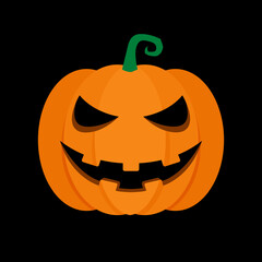 Halloween pumpkin vector illustration clipart