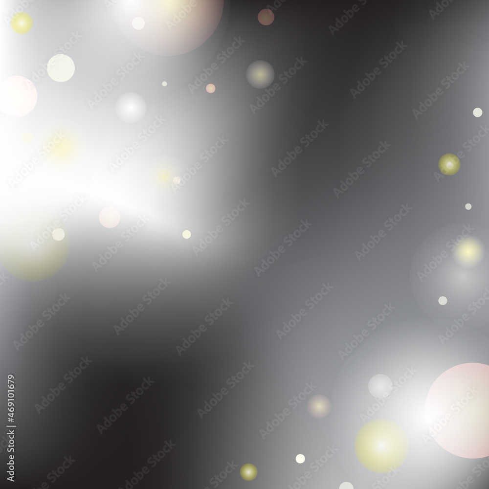 Poster airy blurred waves in monochrome colors with bokeh. modern art liquid black-white fluid banner templ