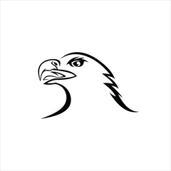 Fototapeta premium EAGLE HEAD LOGO VECTOR TEMPLATE