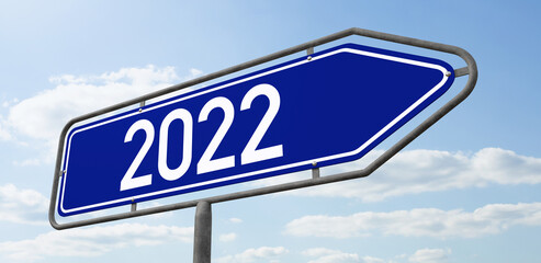 Arrow Signpost - 2022 - 3d rendering