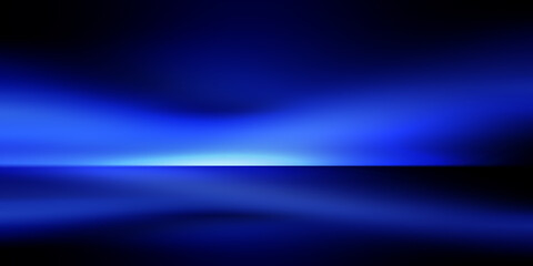 Dark blue blank studio room gradient used for background and display your product or artwork.