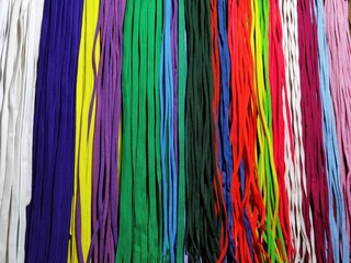 Color samples from shoelaces color variations