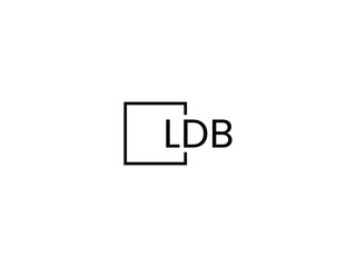 Obraz premium LDB letter initial logo design vector illustration