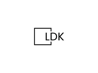 LDK letter initial logo design vector illustration