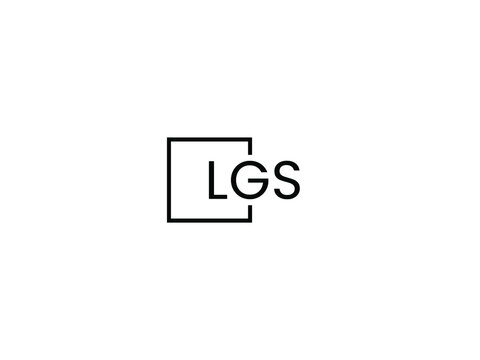 LGS letter initial logo design vector illustration
