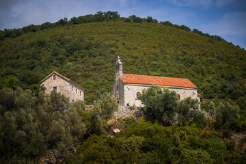 Fototapeta na wymiar Baosici, Montenegro - Church of St. Nicholas