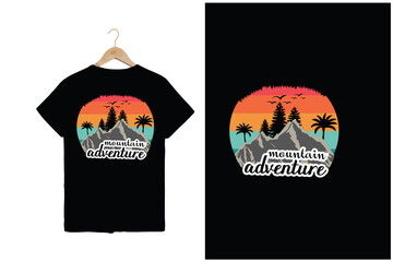 Mountain adventure t shirt design
