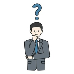 考えるビジネスパーソン