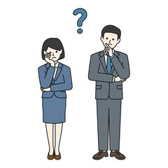 考えるビジネスパーソン