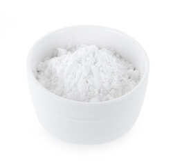 tapioca flour isolated on white background