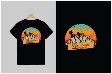 Mountain adventure t shirt design