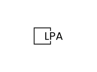 Obraz premium LPA letter initial logo design vector illustration